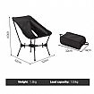 Sillas de camping plegables con estructura en cruz - 60C23T