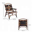 Silla plegable estilo étnico Kermit - 60C23J