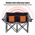 Silla de camping doble calefactada - 60C24X