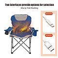 Silla calefactada con reposabrazos para camping de invierno - 60C25B