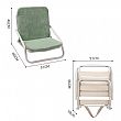 Silla de playa portátil plegable para exteriores - 60C16V