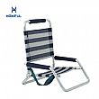Silla de playa plegable portátil de perfil bajo con correa de transporte - 60C27B
