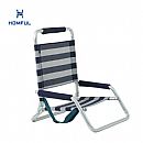 Silla de playa plegable portátil de perfil bajo con correa de transporte - 60C27B