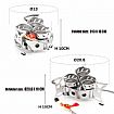 Three Burner Camping Stove - 61C17J