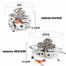 Three Burner Camping Stove - 61C17J