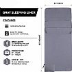 Ultralight Silk Sleeping Bag Liner - 60K16C