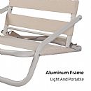 Faltbarer tragbarer Strandstuhl für den Außenbereich - 60C16V