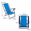 Fünf verstellbare tragbare Strandstühle - 60C23W