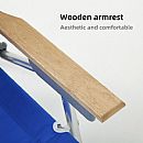 5-fach verstellbarer, klappbarer Strandstuhl mit UV-Schutz und Sonnendach - 60C27G
