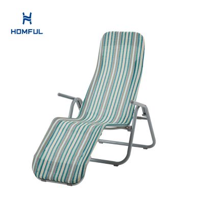 Steel Lounge Chair with Bend Armrest