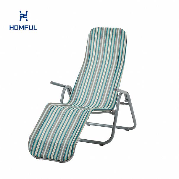 Steel Lounge Chair with Bend Armrest