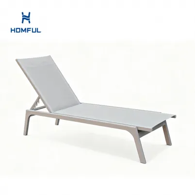 Aluminum Textilene Adjustable Lounge Chair