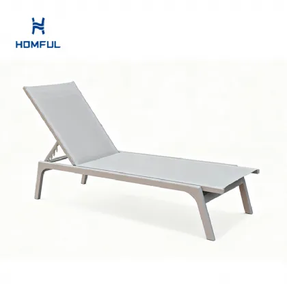Aluminum Textilene Adjustable Lounge Chair