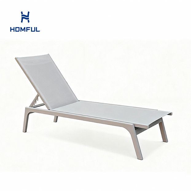Aluminum Textilene Adjustable Lounge Chair
