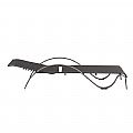 Iron Adjustable Lounge Chair with S-shape Armrest - 11D14J