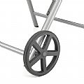 Aluminum Textilene Lounge Chair with Wheels and Pillow - 11D14K