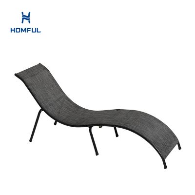 Iron S-shape Folding Lounge Chair