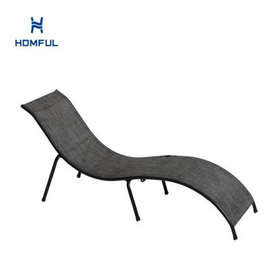 Iron S-shape Folding Lounge Chair