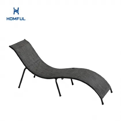 Iron S-shape Folding Lounge Chair