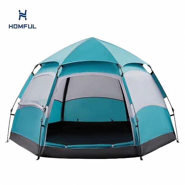 Tienda de campaña hexagonal automática impermeable de alta calidad para acampada