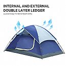 Carpa de cúpula de doble capa para acampar al aire libre liviana - 60I21A