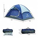 Carpa de cúpula de doble capa para acampar al aire libre liviana - 60I21A