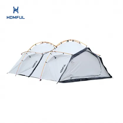 Tienda de lona con lazo flexible para acampar en familia al...