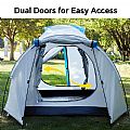 Tienda de campaña túnel grande, impermeable y para exteriores - 60I24H
