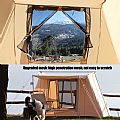 Tienda de lona con lazo flexible para acampar en familia al aire libre - 60I29B