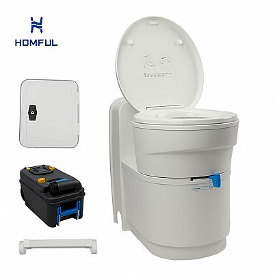 Luxuriöse Wohnmobil-Toilette