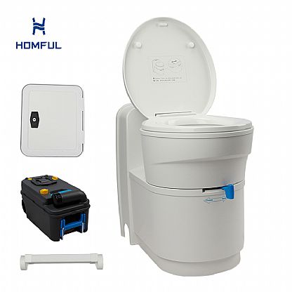Luxuriöse Wohnmobil-Toilette