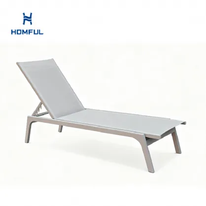 Sillón ajustable de aluminio y textilene