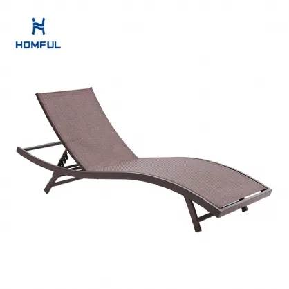Sillón ajustable de textilene de hierro