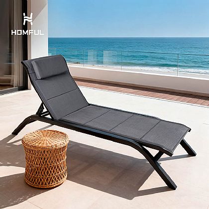 Tumbona ajustable para exteriores con...