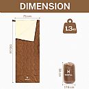 Neuer Camping-Schlafsack mit Umschlag - 60K21J