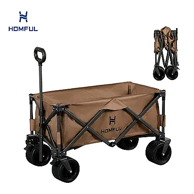 Carro de camping plegable con ruedas de...