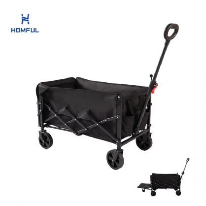 Carro plegable para acampar con ruedas desmontables