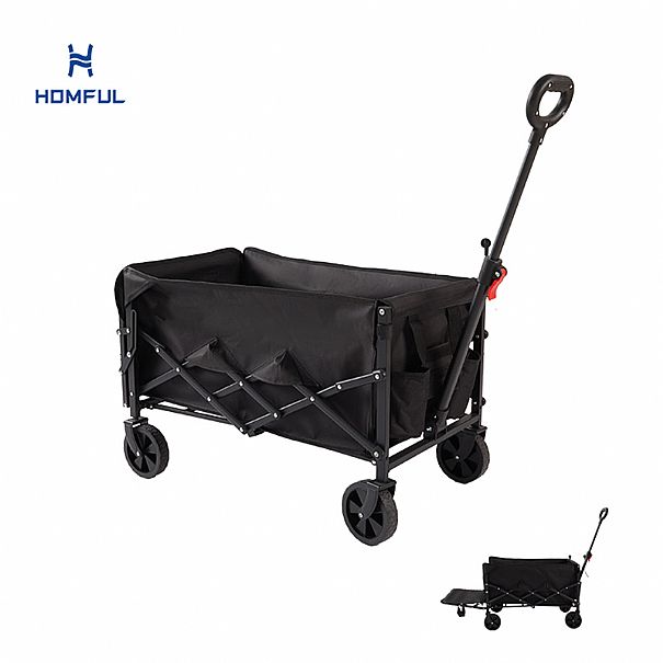 Carro plegable para acampar con ruedas desmontables