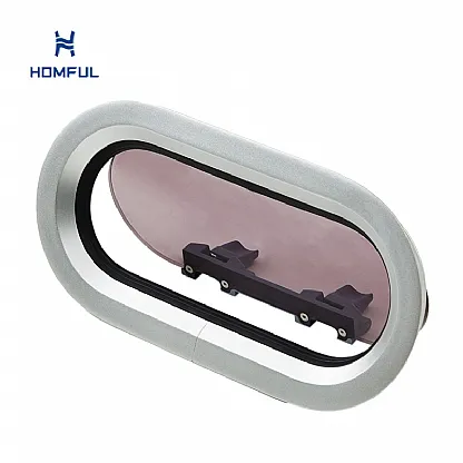 Portillos de yate en PMMA de 10 mm con marco de aluminio
