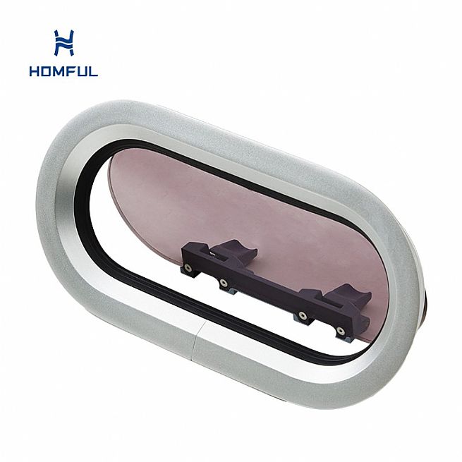 Portillos de yate en PMMA de 10 mm con marco de aluminio