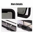 Ventana abatible para toldo de autocaravana con marco de aluminio y cristal templado para caravanas y autocaravanas - 71C50A