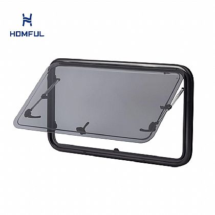 Ventana con bisagras acrílicas para...