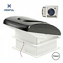 Ventilador de techo manual para autocaravanas de 14 x 14 pulgadas - 71C52P