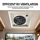 Ventilador de techo manual para autocaravanas de 14 x 14 pulgadas - 71C52P