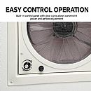 Ventilador de techo manual para autocaravanas de 14 x 14 pulgadas - 71C52P