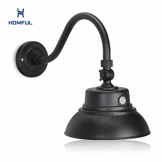 Black Gooseneck Barn Light