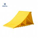 RV Accessories 2-Piece Pack HDPE Orange Truck/RV Wheel Chock - 90B17A