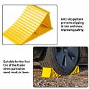 RV Accessories 2-Piece Pack HDPE Orange Truck/RV Wheel Chock - 90B17A