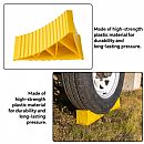 RV Accessories 2-Piece Pack HDPE Orange Truck/RV Wheel Chock - 90B17A