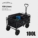 8-Inch Wide-Wheel Folding Camping Wagons - 60F02A